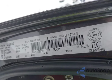 2016 Ram 1500 Slt z USA, uszkodzony, nr VIN 1C6RR7LM0GS320221